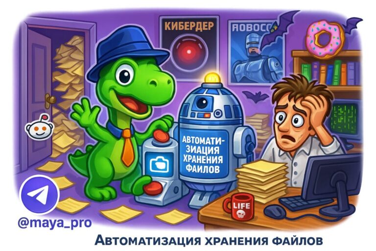 Автоматизация хранения файлов с помощью Make.com: как избавиться от рутинной работы и повысить продуктивность на 30%
