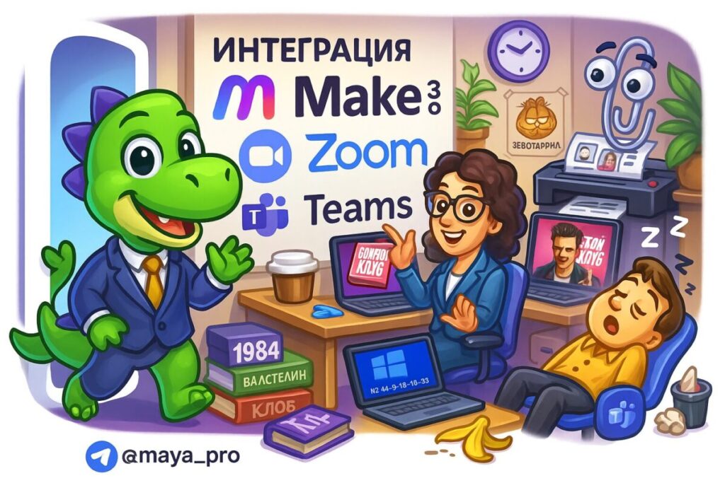 Интеграция Zoom и Microsoft Teams через Make.com: секреты автоматизации, которые изменят вашу работу навсегда