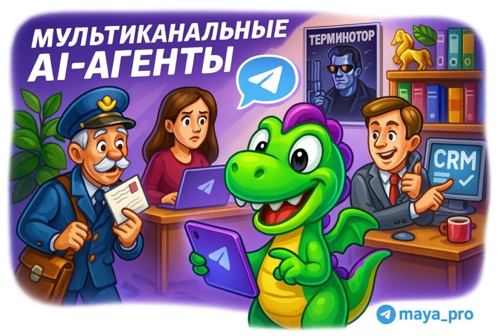 Мультиканальные AI-агенты: как почта, Telegram и CRM могут революционизировать ваш бизнес