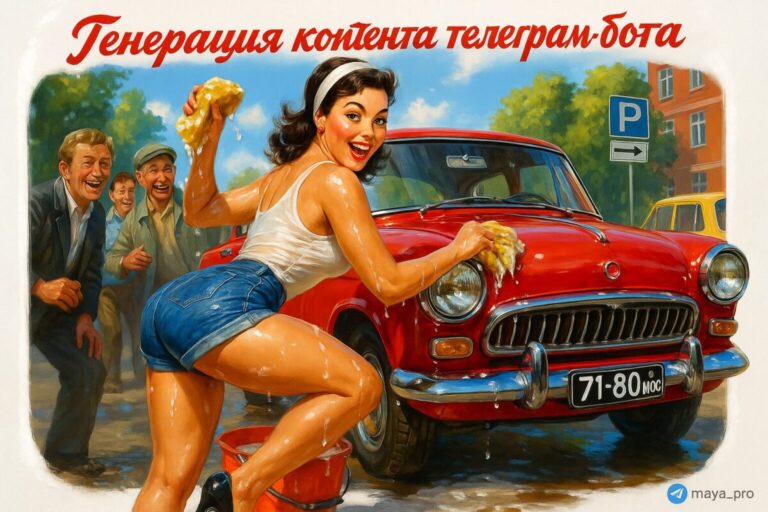 Бот Telegram с автогенерацией контента с использованием ИИ