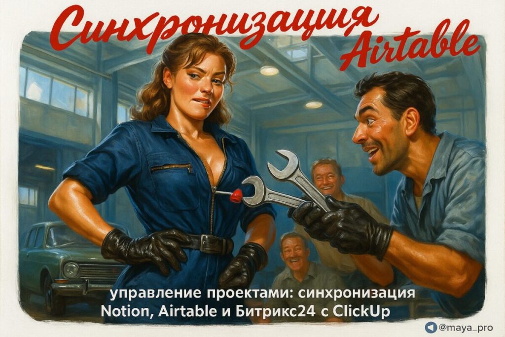 Управление проектами с использованием Notion, Airtable, Битрикс24 и ClickUp