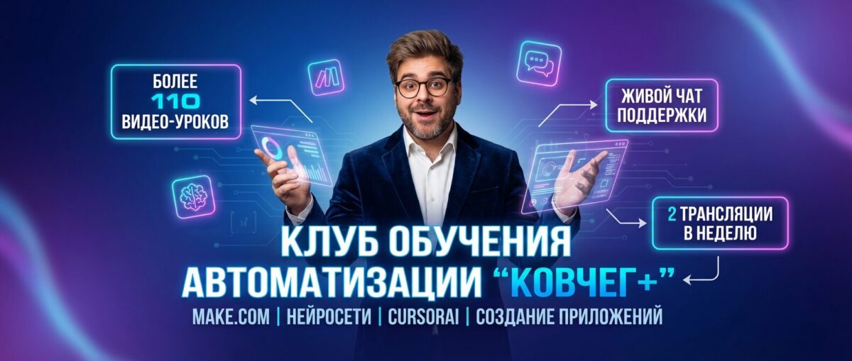 Обучение по Автоматизации, CursorAI, маркетингу и make.com