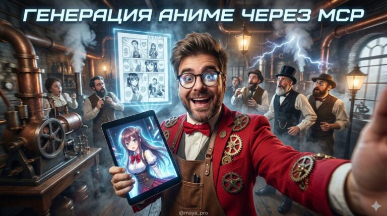 Генерация аниме через сервис MCP