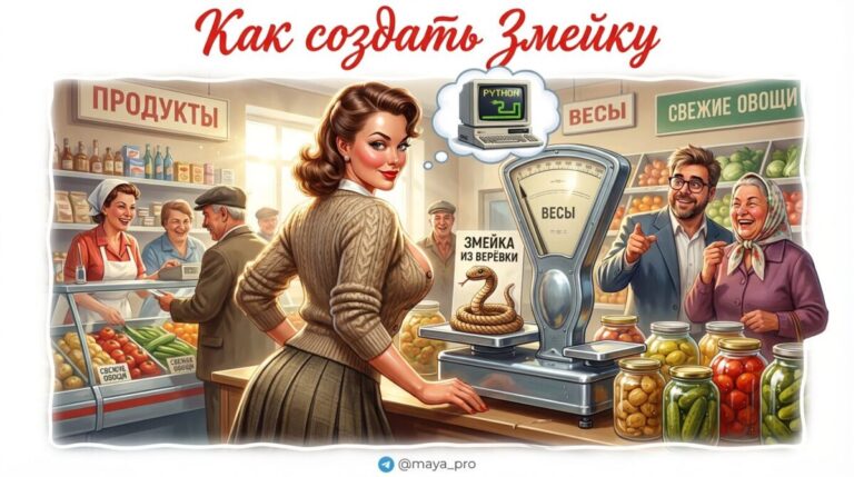Создание игры Змейка на Python