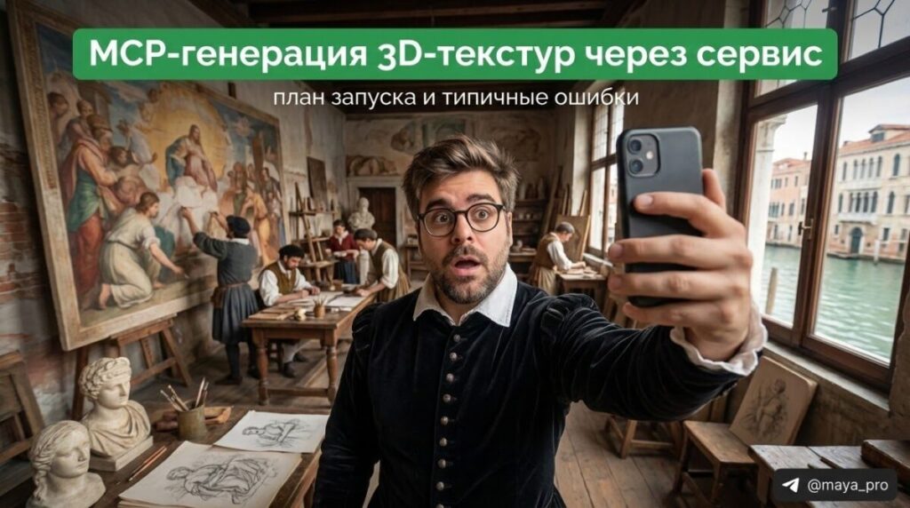 MCP-генерация 3D-текстур через сервис