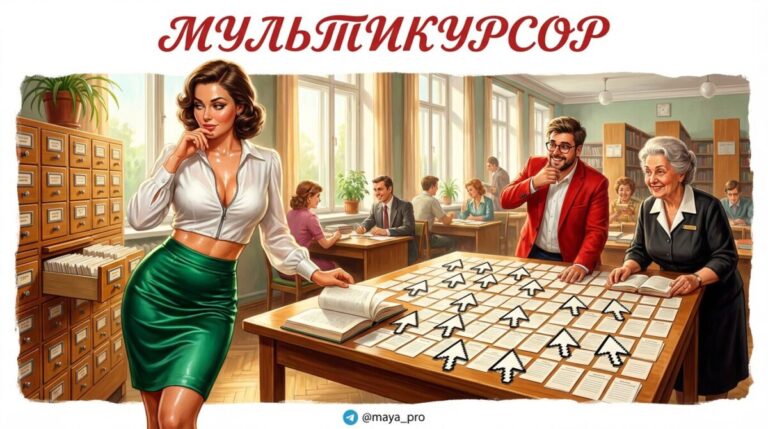 Мультикурсор в редакторе кода Visual Studio Code с использованием искусственного интеллекта