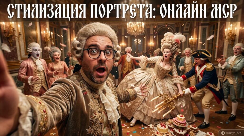 Стилизация портрета по фото в онлайн-стиле