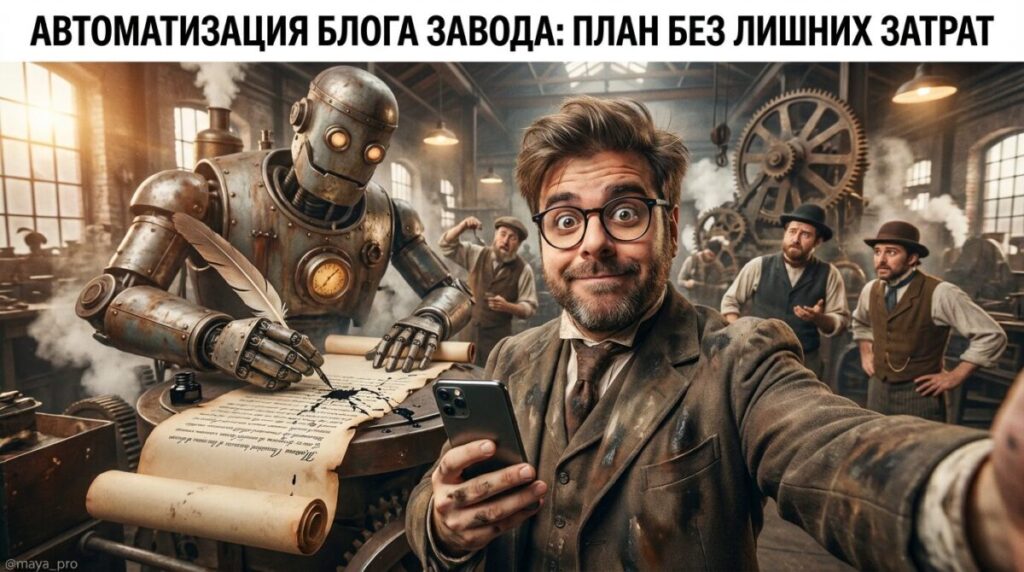 Автоматизация написания статей для блога завода