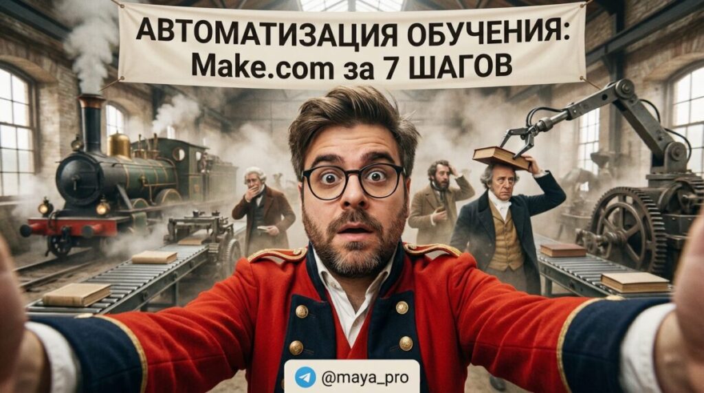 Автоматизация процессов обучения с использованием Make.com для проммаркетинга
