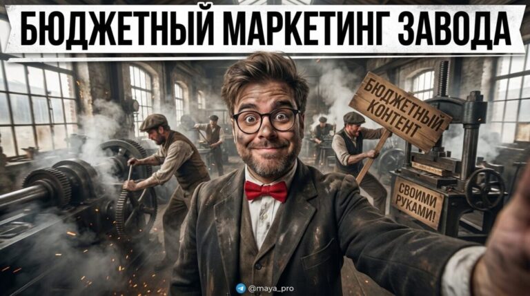 Бюджетный маркетинг завода и запуск контента своими руками