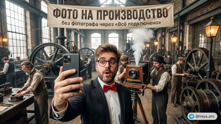 Фото на производство без участия фотографа