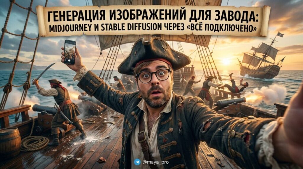 Генерация изображений для завода с использованием Midjourney и Stable Diffusion