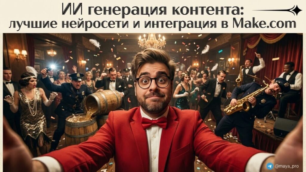 ИИ генерация контента и лучшие нейросети для интеграции в Make.com