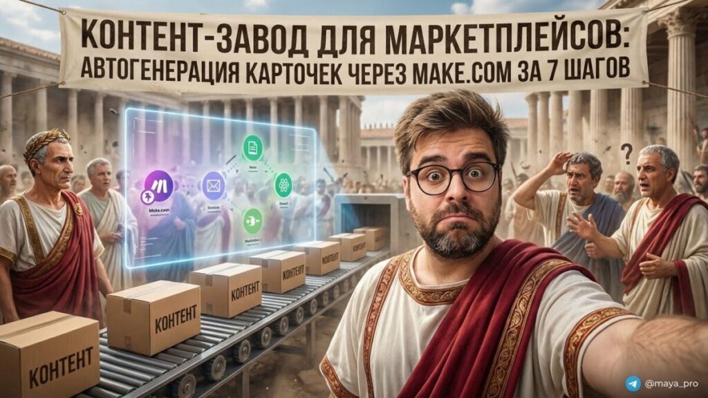 Автогенерация карточек для маркетплейсов через Make.com