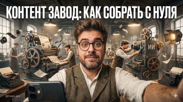 Контент завод: сборка с нуля на ИИ и инструментах