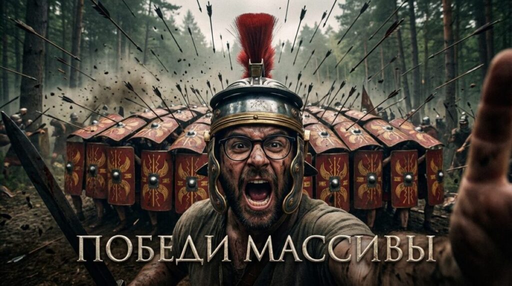 Интерфейс Make.com с примерами работы с массивами и коллекциями в сценарии автоматизации
