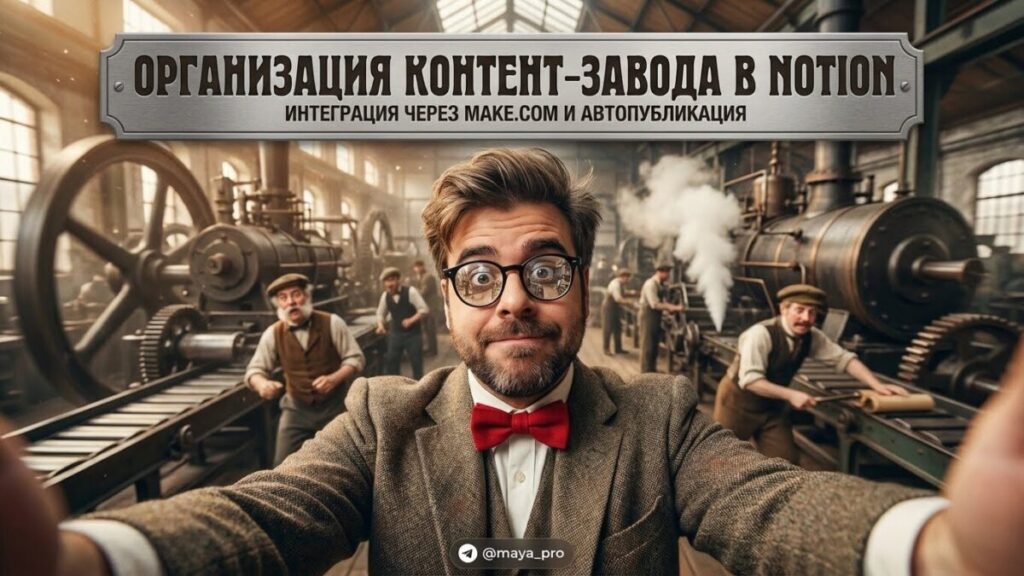 Организация контент-завода в Notion с помощью Make.com