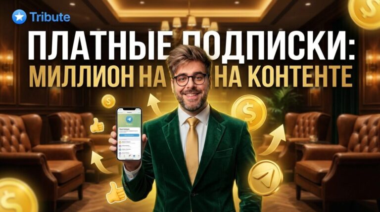 Иллюстрация методов заработка миллиона на контенте через подписки