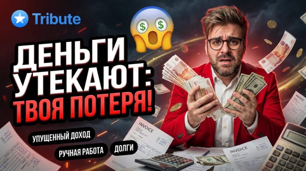 График упущенной прибыли администраторов каналов без автоматизации платежей