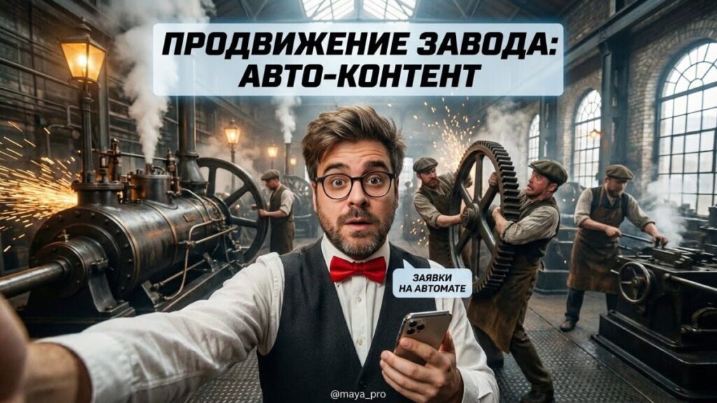 Продвижение завода в интернете с помощью автоматического контента