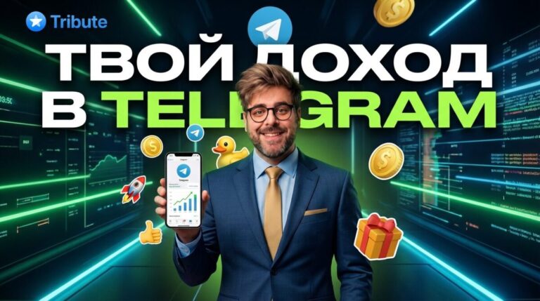 Заработок в Telegram и монетизация контента через сервис Tribute