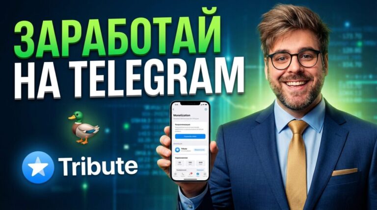 Схема заработка в Telegram с помощью платформы Tribute