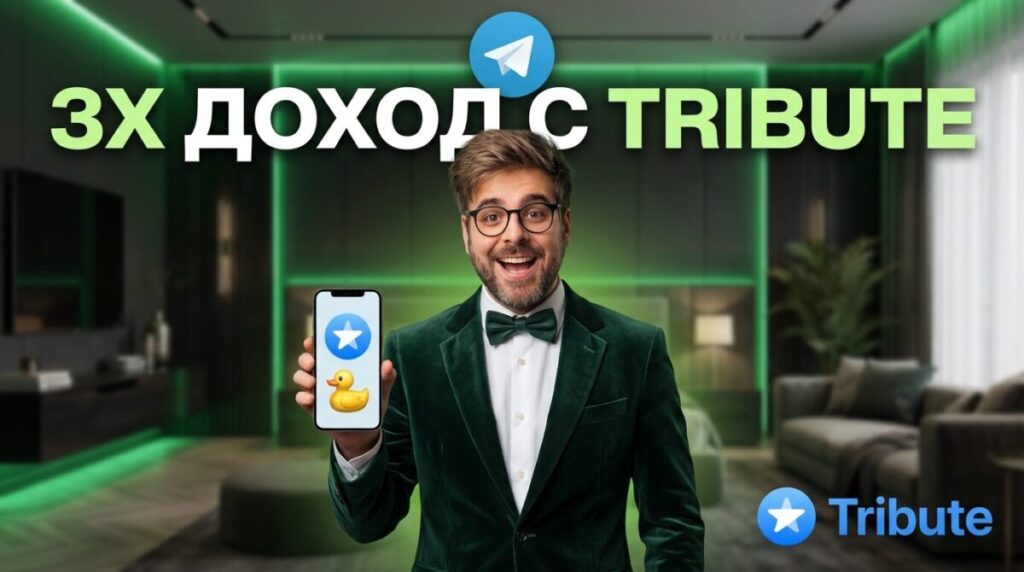 Схема увеличения дохода канала через сервис Tribute
