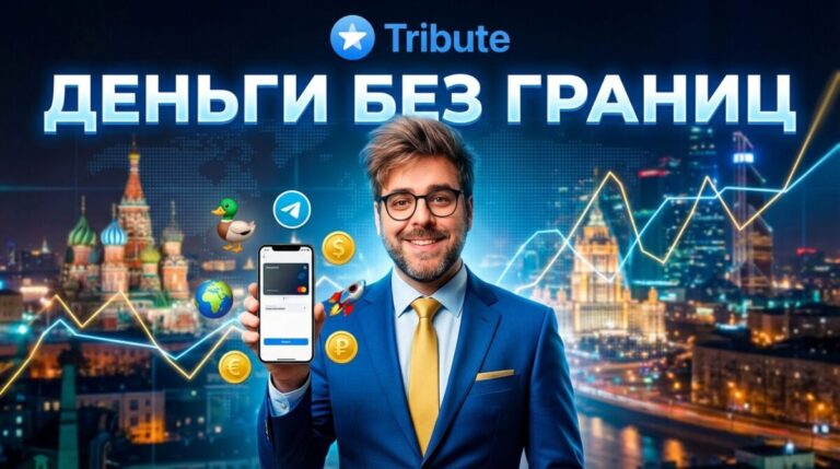 Прием международных платежей через сервис Tribute в России