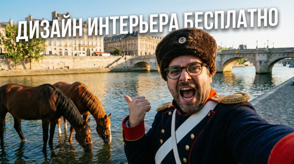 Создание дизайн-проекта интерьера в бесплатной нейросети за 5 минут