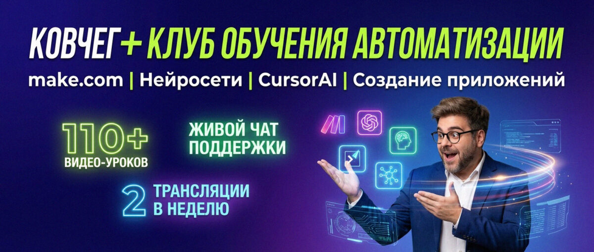 Обучение автоматизации на Make.com — Артур Хорошев