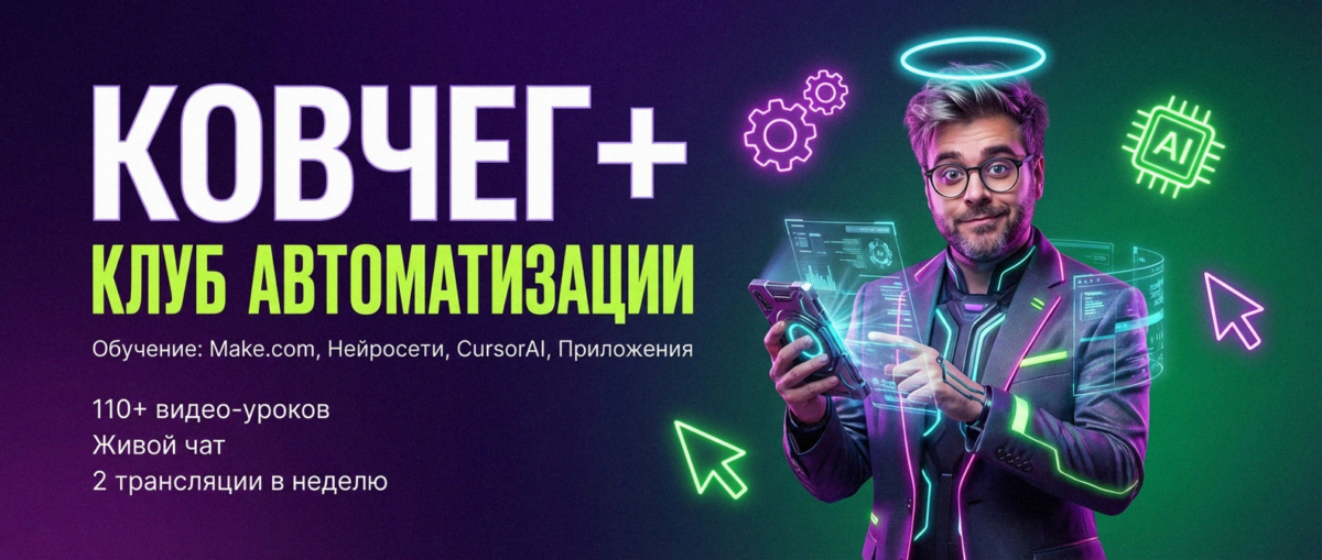 Обучение автоматизации на Make.com — Артур Хорошев