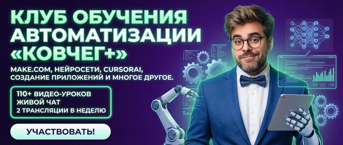 Обучение автоматизации на Make.com — Артур Хорошев