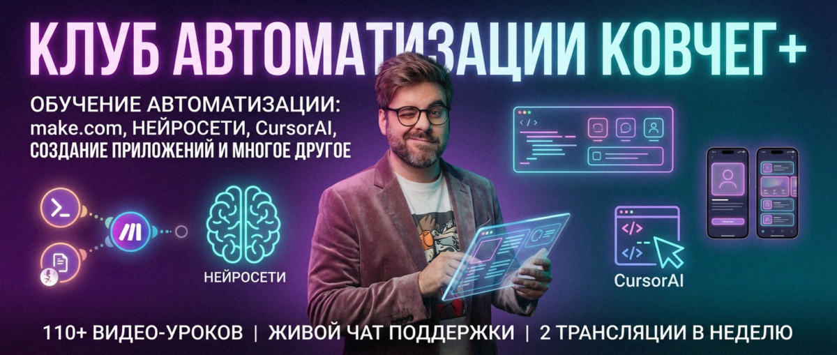Обучение автоматизации на Make.com — Артур Хорошев