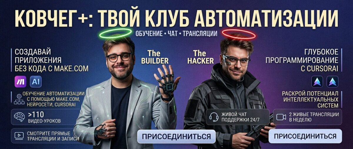 Обучение автоматизации на Make.com — Артур Хорошев