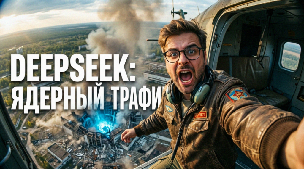 Схема работы контент-завода на базе DeepSeek API и Make.com для генерации текстов