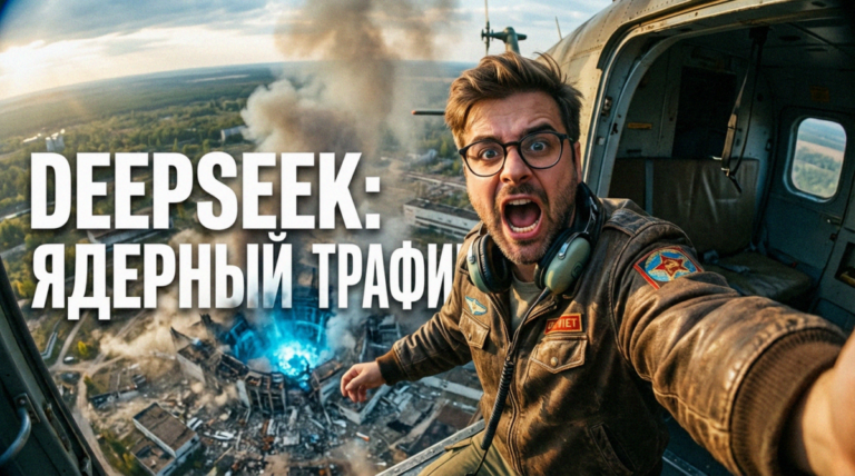 Схема работы контент-завода на базе DeepSeek API и Make.com для генерации текстов