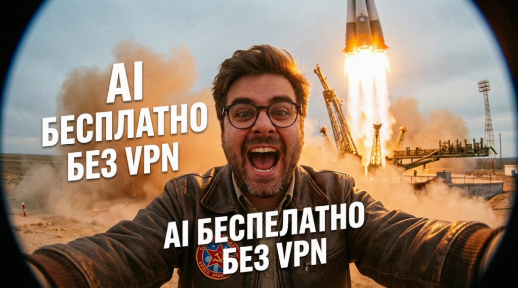 Иллюстрация работы бесплатных нейросетей для генерации изображений и текстов без VPN