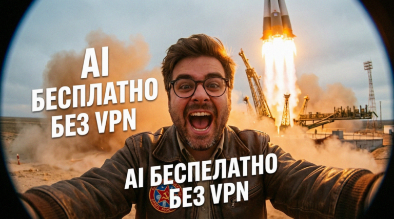 Иллюстрация работы бесплатных нейросетей для генерации изображений и текстов без VPN