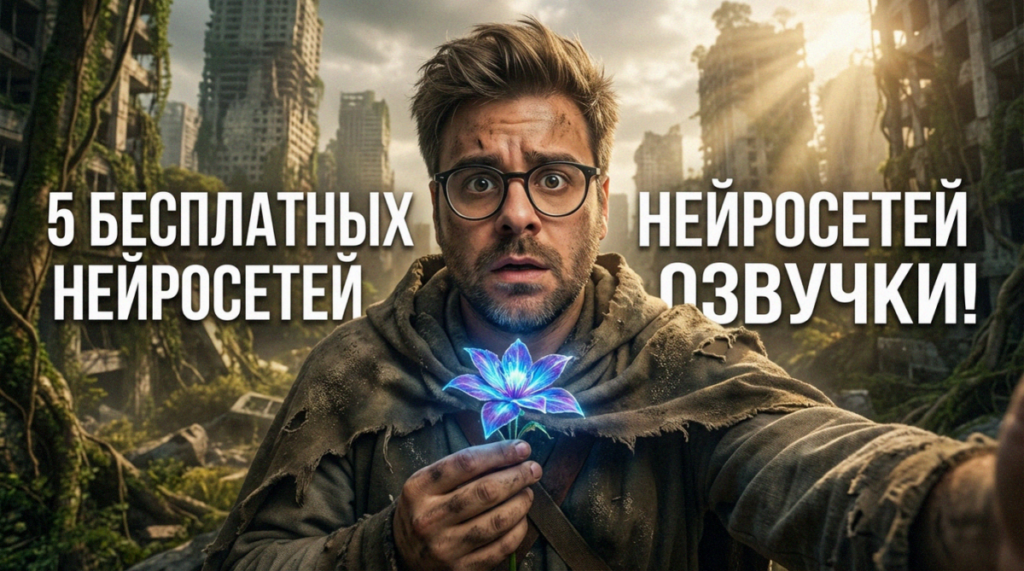 Иллюстрация процесса озвучки текста нейросетью для видеомонтажа
