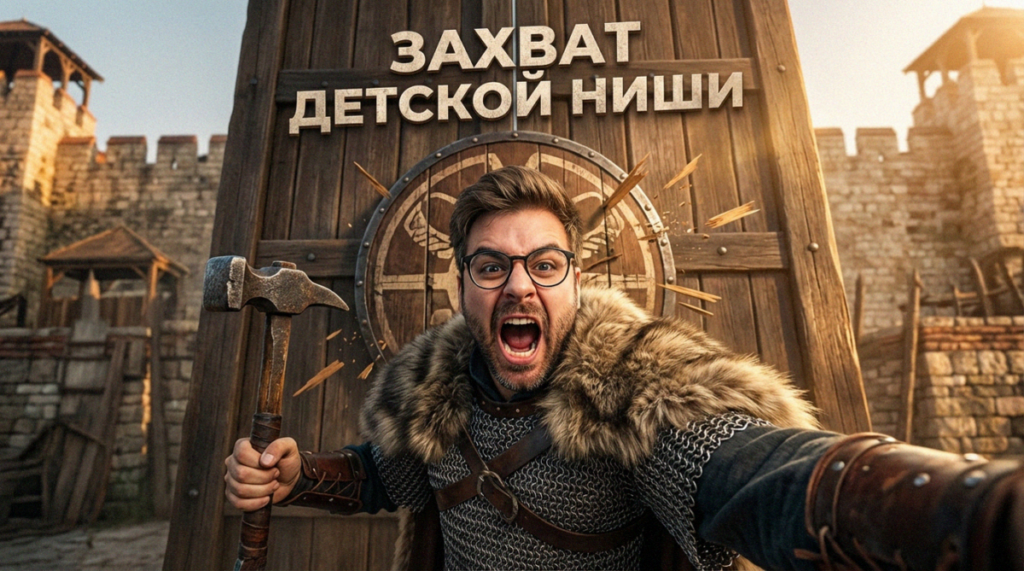 Ребенок решает интерактивные загадки и квесты в YouTube Shorts на смартфоне