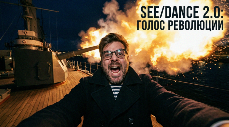 Логотип и интерфейс нейросети Seedance 2.0 для автоматизации видео с нативным звуком