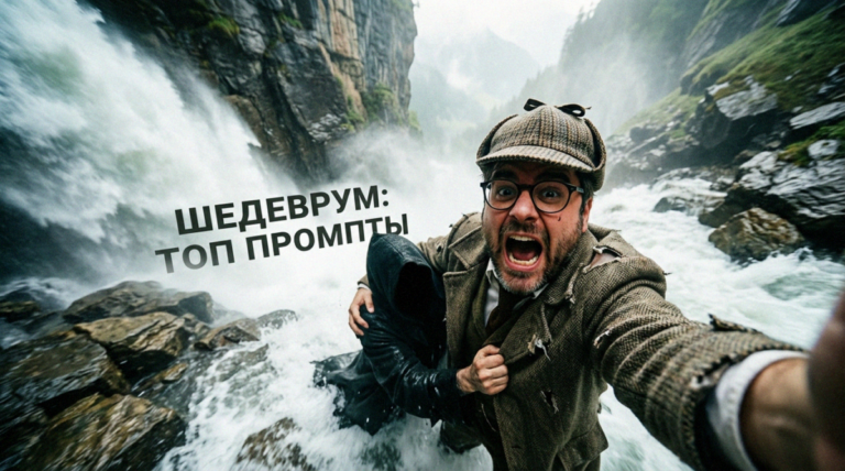Пример изображения, сгенерированного в нейросети Шедеврум по текстовому запросу