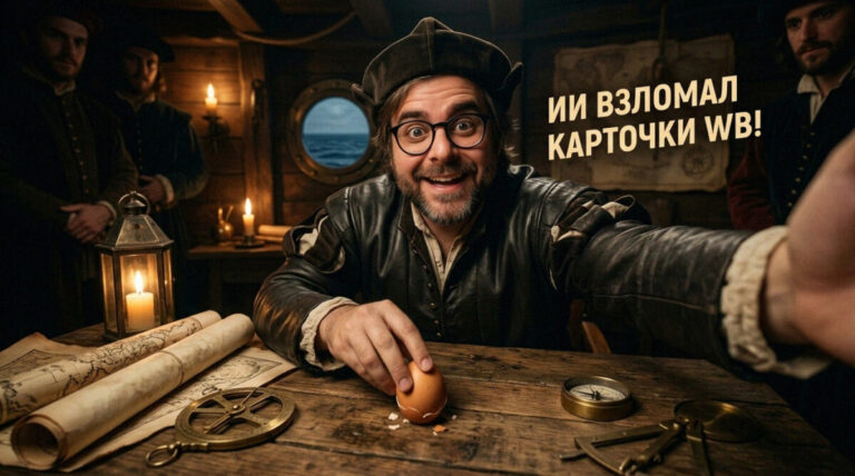 Иллюстрация использования нейросетей и ИИ-агентов для автоматизации работы на маркетплейсах, создания карточек товаров и генерации автоответов на Wildberries