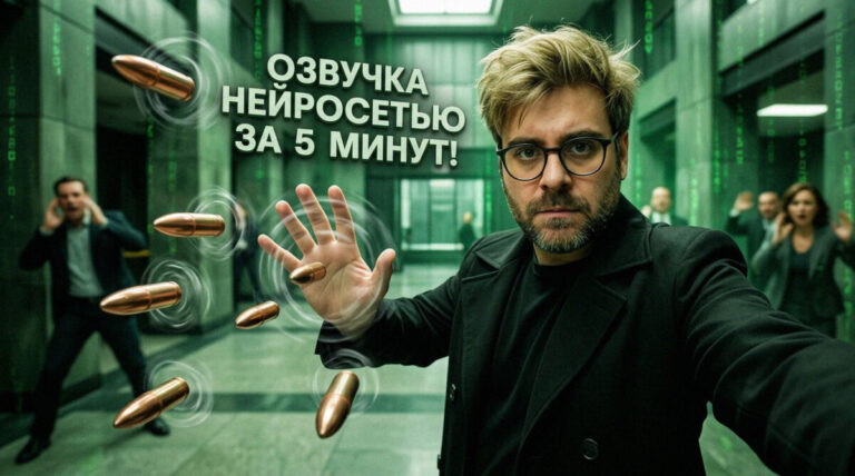 Автоматический перевод видео и озвучка нейросетью за 5 минут