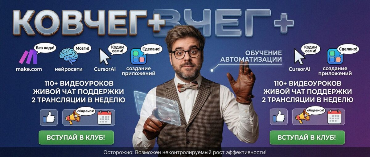 Обучение автоматизации на Make.com — Артур Хорошев