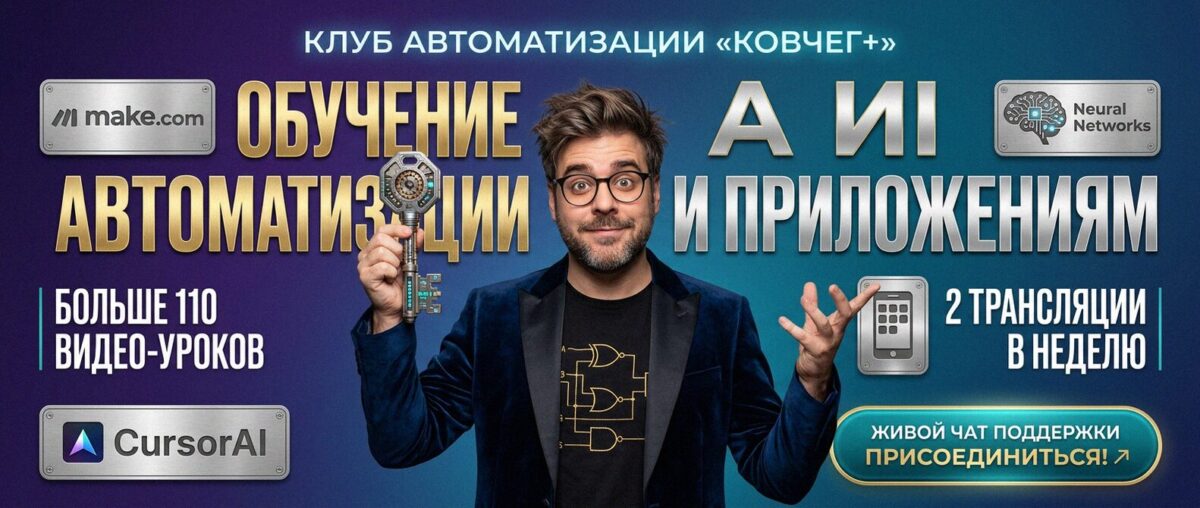 Обучение автоматизации на Make.com — Артур Хорошев