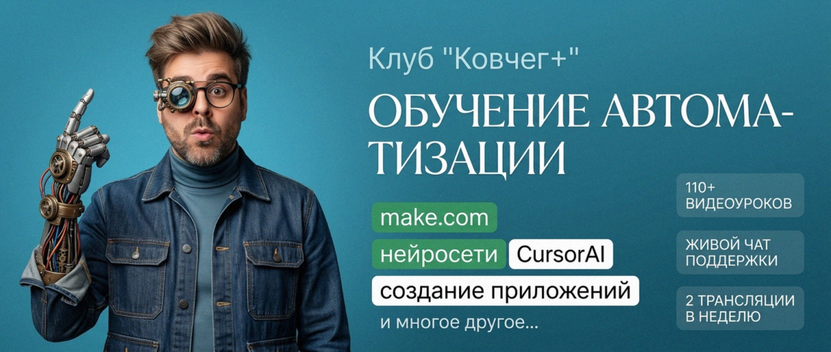 Обучение автоматизации на Make.com — Артур Хорошев