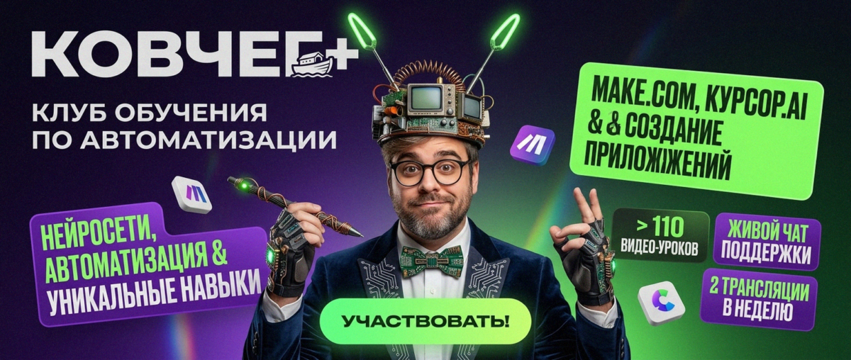 Обучение автоматизации на Make.com — Артур Хорошев