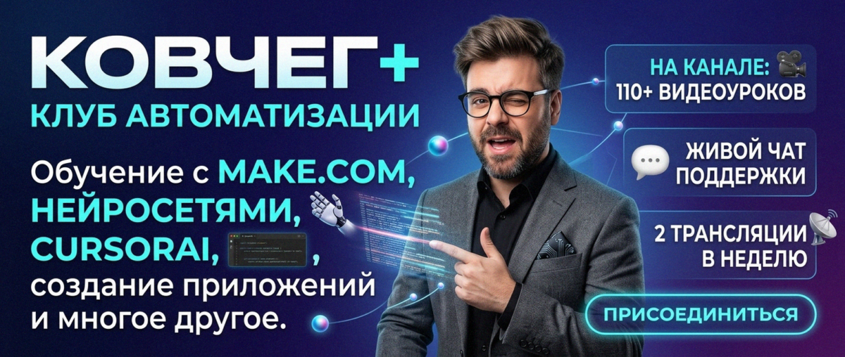 Обучение автоматизации на Make.com — Артур Хорошев