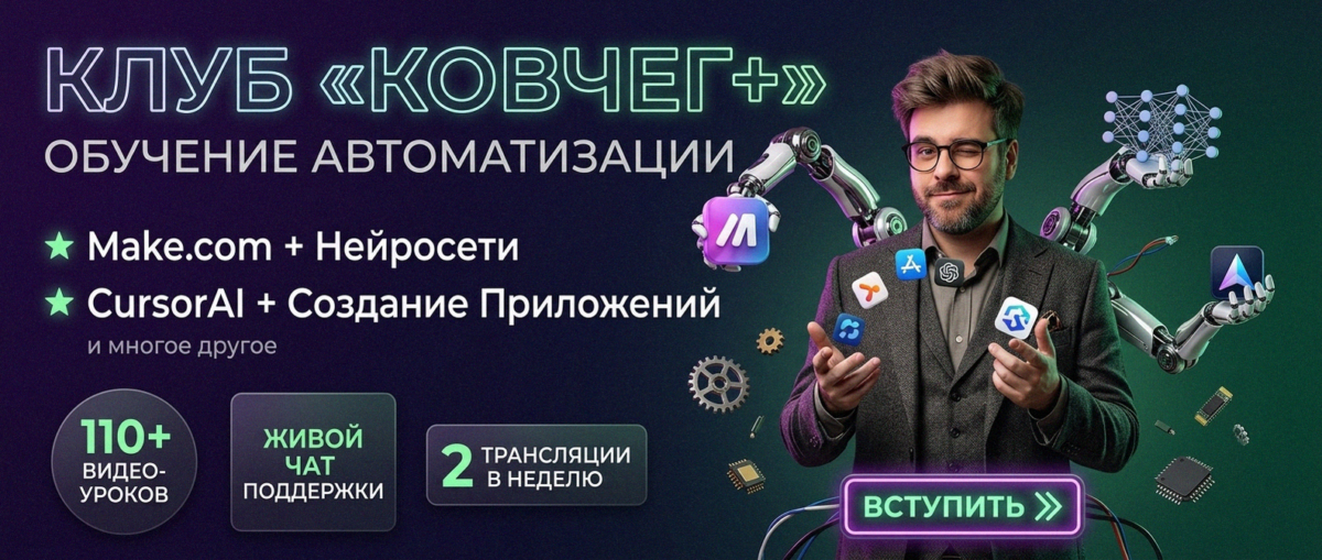 Обучение автоматизации на Make.com — Артур Хорошев